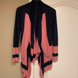 INC International Concepts Pink and Black Cardigan Sweater
